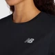 Женская черная футболка New Balance Heathertech 36 (S) (WT41190BK) - изображение 4