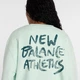 Женский мятный світшот New Balance Visibly Loved Crew 36 (S) (WT61M9CCCOJ) - изображение 4