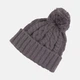 Серая шапка New Balance Lux Knit Pom (LAH23118ZNC) - изображение 2