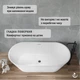 Ванна акриловая Helmken Raya 170х80 см 31681570 - изображение 5
