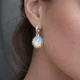 Серебряные серьги с лунным камнем Идиллия DIVA - изображение 2