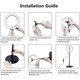 Набор блогера Puluz Ring USB LED lamp 10.2"+ table mount 140cm (PKT3039) - изображение 2