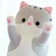 Мягкая игрушка-подушка Кот Батон 130 см Антистресс Серый - изображение 7