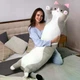 Мягкая игрушка-подушка Кот Батон 130 см Антистресс Серый - изображение 6
