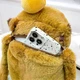 Плюшевый рюкзак-игрушка Капибара с мандарином — уют, стиль и функциональность в одном аксессуаре - изображение 5