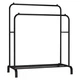 Вешалка-стойка Double Floor Hanger с полкой для обуви, металлическая черная, 150×110×55 см - изображение 5