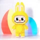 3D-конструктор LABUBU «Заєць» Magic Blocks DUZ, Yellow Style, 3132 деталі, Жовтий - зображення 2