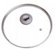 Кришка скляна Kamille KM-0827GR 30 см з металевим обідком - зображення 7