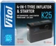 Компрессор Vitol K-25 4в1, 14.8 В, 22.2 Вт·ч, 6000 мА·ч - изображение 4