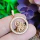 Ладанка Xuping Jewelry Божья матерь с младенцем длина с ушком 2.8см ширина 2см медзолото л353 - изображение 1