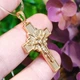 Крестик Xuping Jewelry длина c ушком 3.8см ширина 2см медзолото позолота 18К к326 - изображение 2