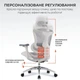 Игровое кресло Sihoo DORO C300L Mesh White (DORO-C300L-A3-102) - изображение 7