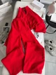 Женский спортивный костюм двухсторонний флис красный 46-48 - изображение 2