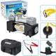 Автокомпрессор Vitol Вулкан КА-В12122 150 psi 25 А 90 л клеммы шланг 7.5 м с дефлятором фонарь 2 цилиндра (КА-В12122) - изображение 1