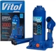 Домкрат гидравлический бутылочный Vitol 3 т 194-372 мм 3.33 кг (T90304 ДБ-03006) - изображение 8