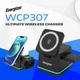 Зарядное устройство Energizer WCP307 3-in-1 15W Magnetic Wireless Fast Charger Black (WCP307) - изображение 4