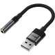 Переходник аудио USB-A к 3,5 мм 15см Черный (LKMTR_886458) - изображение 1