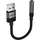 Переходник аудио USB-A к 3,5 мм 15см Черный (LKMTR_886458) - изображение 2
