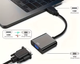 Переходник конвертер HDMI M to VGA F 1080P CE Black (500314) - изображение 2