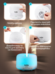Увлажнитель воздуха Brillix AromaGlow 480X ультразвуковой ночник аромадиффузор для дома ароматический дифузор 480 мл с led подсветкой на 6 цветов и пультом аромадиффузоры увлажнители арома диффузоры - изображение 10