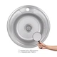 Кухонна мийка Brinex 490-A 0,6 мм Satin (BRIN490SAT06) - зображення 4