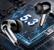 Бездротові Навушники з мікрофоном та шумоподавленням HE-008A ANC ENC для iPhone Android Bluetooth 5.3 Type-C Зарядка Сенсорне керування Зарядний кейс з LED Black - зображення 4
