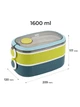 Ланчбокс KITE 1600 мл синій подвійний з наповненням (K25-1181-2) 4063276259752 - зображення 2