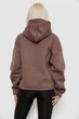 Худи женский с капюшоном на флисе коричневый 257R335 Ager S-L - изображение 4