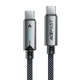 Кабель з індикатором AceFast C19-03 Type-C на Type-C 60W 1.2м - зображення 1