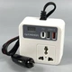 Автомобильный инвертор 12V-220V (Розетка AC + 2xUSB + Type-C + Гнездо 12V) с LED-дисплеем - изображение 1