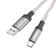 Кабель з підсвіткою Hoco U112 Shine USB-A на Type-C 1м - зображення 4