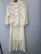Женский костюм макраме с кофтой и юбкой на резинке TELL MKTL5274/1407 - 54, Бежевий - изображение 2