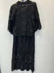 Женский костюм макраме с кофтой и юбкой на резинке TELL MKTL5274/1407 - 48, Чорний - изображение 6