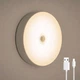 Світлодіодна лампа нічник Multifunctional nightlight warm кругла з датчиком руху на акумуляторі - изображение 2