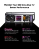 Корпус чохол з екраном DOCKCASE Chizha M.2 NVMe SSD Enclosure. Чорний - зображення 6