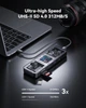Док-станция DOCKASE Smart 10-in-1 USB-C Hub - Dual HDMI (Explorer Edition), Single 4K144Hz, PD 3.0 100W, Gigabit Ethernet, USB 3.2/USB 2.0, UHS-II SD/TF Card Reader, USB C Dock (2-го Глянцево-серебристый - изображение 5