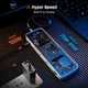 Док-станция DOCKASE Smart 10-in-1 USB-C Hub - HDMI & DP (Explorer Edition), Single 4K144Hz, PD 3.0 100W, Gigabit Ethernet, USB 3.2/USB 2.0, UHS-II SD/TF Card Reader, USB C Dock (2-го Глянцево-серебристый - изображение 5