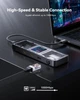 Док-станция DOCKASE Smart 10-in-1 USB-C Hub - Dual HDMI (Explorer Edition), Single 4K144Hz, PD 3.0 100W, Gigabit Ethernet, USB 3.2/USB 2.0, UHS-II SD/TF Card Reader, USB C Dock (2-го Глянцево-серебристый - изображение 6