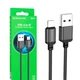 Кабель Borofone BX87 Sharp USB to Lightning Black 2.4A 1m - зображення 1