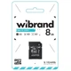 Карта пам'яті Wibrand MicroSDHC 8gb UHS-1 10 Class + Adapter (Чорний) - изображение 2