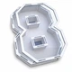 Подарунковий бокс "цифра 8" Прозора кришка - зображення 1