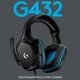 Комп'ютерна гарнітура Logitech G432 7.1 Surround Sound Black/Blue (981-000770) - зображення 2