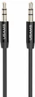 Кабель USAMS YP-01 Jack 3.5mm - Jack 3.5mm 1м Black (YP101) - зображення 1
