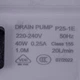 Помпа (насос) для пральної машини 15011 Drain Pump 40 Вт P25-1E (контакти роздільні ззаду; на 8 засувок) - зображення 6
