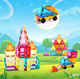 Магнитный конструктор Picasso Tiles The Building Blocks With Car 61 деталь (28244) (817338022402) - изображение 3