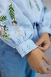 Вишиванка для дівчинки Trend Ранок 104 Блакитний (SOLDRANBL) - зображення 5