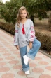 Вишиванка для дівчинки Trend Диво 152 Сірий (SOLDDYVO) - изображение 1