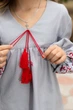 Вишиванка для дівчинки Trend Диво 152 Сірий (SOLDDYVO) - изображение 6