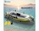 Лодка двухместная надувная до 240 кг, 236х114х41 см, с веслами и насосом, Intex Seahawk 2, зеленый - изображение 1