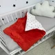 Всесезонный детский плед для девочки Oh My Kids «Красные сердечки» - изображение 1